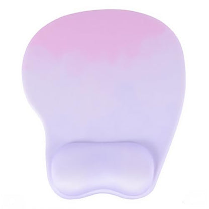 Mouse Pad with Wrist Rest Ergonomic Mouse Pad with Comfortable M-Shape Pain Relief Wrist Support Non-Slip PU Base Mousepad for Laptop, Office & Home (Lavender Plum) - color: Lavender Plum