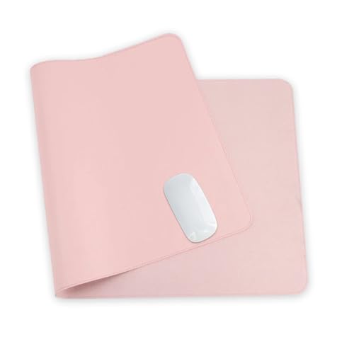 24 x 12 Inches Leather Desk Pad Protector, Non-Slip PU Leather Desk Mat, Laptop Desk Pad, Perfect for Office & Home Use (cherry blossom pink) - color: Cherry Blossom Pink