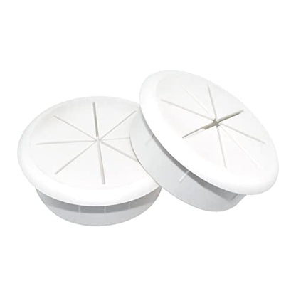Aifeier ET 2 Inch (50mm) Flexible Desk Grommets Wire Cord Hole Cover Cable Organizer for Desktop Equipment Wiring Management and Protection - size: White 2 Inch (50mm)