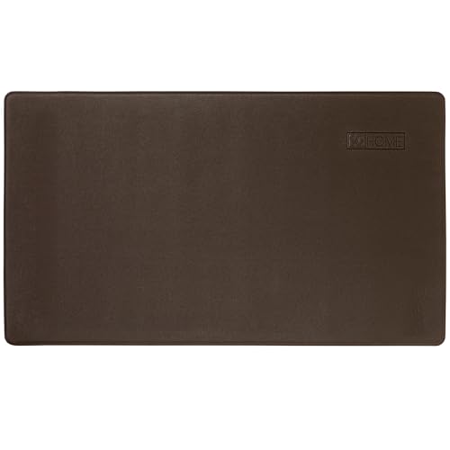 Home Dynamix Cozy Living Modern Marble Runner Anti-Fatigue Kitchen Mat, Non-Slip Floor Mat, Padded Standing Desk Mat, Grey/White, 17.5"x55" - color: Grey/White, size: 55"L x 17.5"W x 0.5"Th