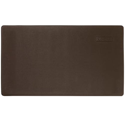 Home Dynamix Cozy Living Modern Marble Runner Anti-Fatigue Kitchen Mat, Non-Slip Floor Mat, Padded Standing Desk Mat, Gold/White, 17.5"x55" - color: Gold/White, size: 55"L x 17.5"W x 0.5"Th