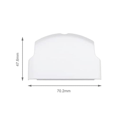SING F LTD 2PCS Replacement Battery Door Covers Cases Protectors Compatible with Sony PSP 2000 2003 2004 3000 3003 3004 White Plastic Console Accessories - color: White