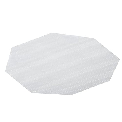 Octagon Gaming Chair Mat, Computer and Office Chair Mat for Carpet, Clear, 46 Inches x 49.5 Inches, Made in The USA