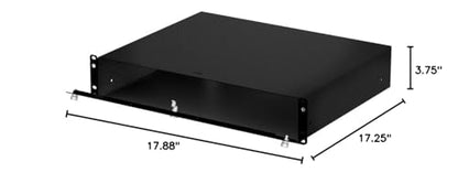 RackSolutions 2U 2 Post Lockable Server Rack Mount Drawer