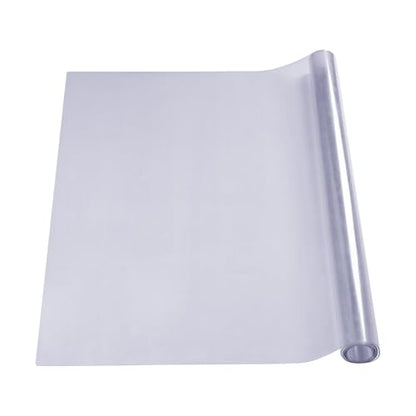 VEVOR Clear Table Cover Protector, 18" x 36" Customizable Plastic Desk Protector, 1.5 mm Thick Clear PVC Cover, Waterproof Desktop Guard for Writing, Coffee, Dining Room Desk - size: 36" x 18" (Rectangular)