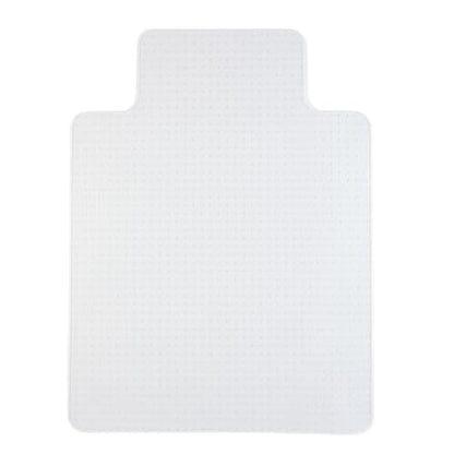 Staples Office Chair Mat, Clear Floor Mats with Lip, Flat-Pile Carpets, Extended Under-Desk Coverage, 36" x 48 Inch, Smooth Glide - size: 35.5" x 47.5", style: Flat-Pile