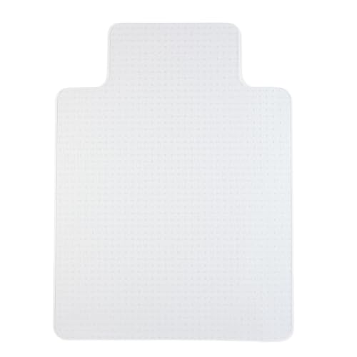 Staples Office Chair Mat, Clear Floor Mats with Lip, Flat-Pile Carpets, Extended Under-Desk Coverage, 36" x 48 Inch, Smooth Glide - size: 35.5" x 47.5", style: Flat-Pile