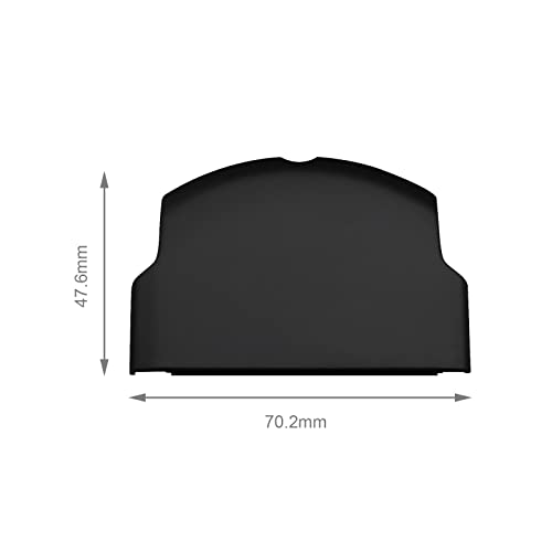 SING F LTD 2PCS Replacement Battery Door Covers Cases Protectors Compatible with Sony PSP 2000 2003 2004 3000 3003 3004 Black Plastic Console Accessories - color: Black
