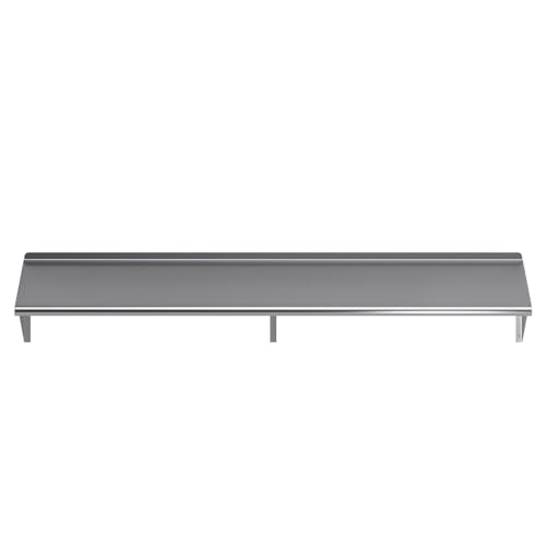 AmGood 14" X 72" Stainless Steel Wall Shelf | Metal Shelving | Garage, Laundry, Storage, Utility Room | Restaurant, Kitchen | Food Prep | NSF Certified