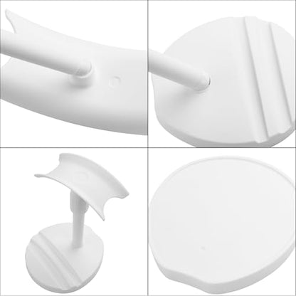 YAODHAOD Desktop Headphone Stand, Universal Headphone Holder with Phone Holder,Anti-Slip Base, for Desk, Office, Home Headphones Support Accessory (White) - color: White