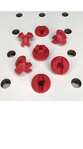 Pegboard Peg Locks 50PCS (1/8 inch, Red) - color: Red, size: 1/8 Inch
