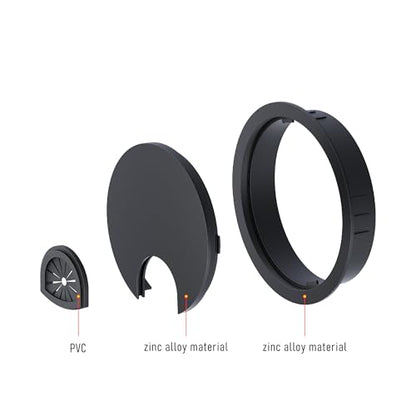 Desk Grommet 2-1/8 Inch 53mm, Zinc Alloy Computer Desk Wire Hole Cover, Office Desktop Cord Cable Hole Metal Ring, Black - size: 2-1/8" Black