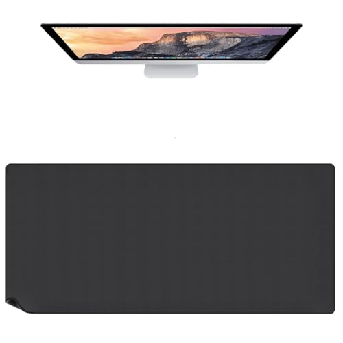 [30" x 13"] Extended-Large Mouse pad, Keyboard pad - Enhance Your Gaming Experience with The Desk mat - Waterproof and Easy to Clean - lint-Free - Ideal for Gaming Table (Black, Extended) - size: 30L x 13W inches
