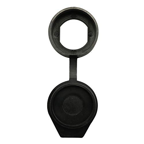 6pcs 22m Black Door Lock Dust Cover Rubber Waterproof Caps Prevent Dust, Enhance Cam Lock Life Plastic Material
