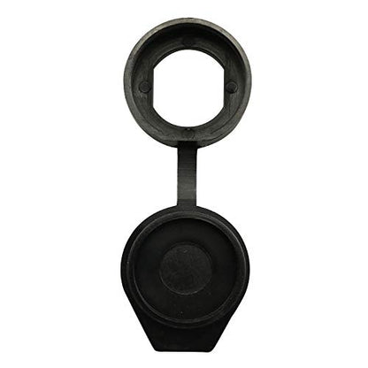 6pcs 22m Black Door Lock Dust Cover Rubber Waterproof Caps Prevent Dust, Enhance Cam Lock Life Plastic Material
