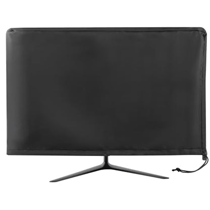 Monitor Dust Cover Heavy Duty Anti-tear Full Body Protective Case Universal for 29-32" Computer LED LCD Screen Wih Adjustable Bottom Tight Rope Black -30Wx19Hx3D in - size: 29"-32" in
