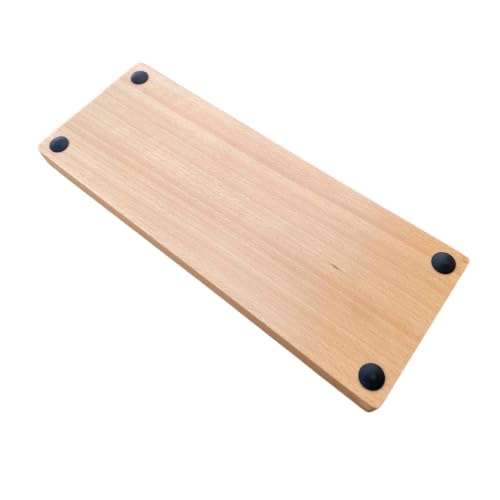 Premium CNC Machined Beech Wood GH60 Mechanical Keyboard Replacement Case, 60% Keyboard Bottom Case Compatible with Wooting 60HE RAKKA Z60 Poker 3, Wireless Battery Space Supported - color: Beech