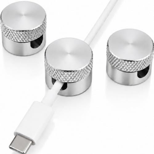 3PCS Premium Cord Holder for Nightstand, Computer Cord Organizer for Desk, Appliance Cord Organizers, Stick-On Cable Clip for Charger, Laptop, USB, Headphones, Wire Management Set, Silver - color: Silver