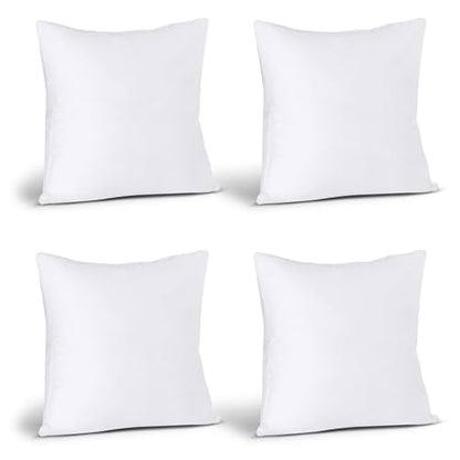 Utopia Bedding Throw Pillows Insert (Pack of 4, White) - 26 x 26 Inches Bed and Couch Pillows - Indoor Decorative Pillow - size: 26x26 Inch