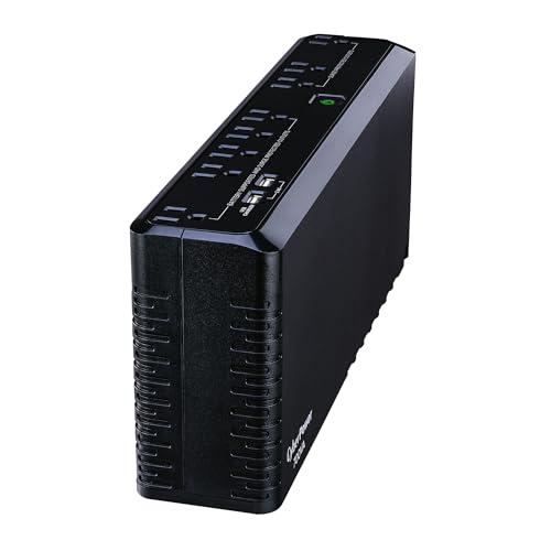 CyberPower SL700U Standby UPS Battery Backup and Surge Protector, 700VA/370W, 8 Outlets, Slim Profile, UL Certified - size: 700VA, style: Slim