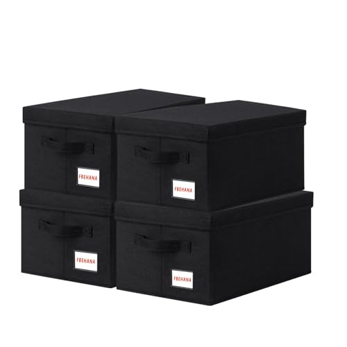 CD Storage Box, CD Organizer, Stackable DVDstorage case with lid,4Pack CD holder 14.2 x 6.3 x 5.5 inches - holds 180jewelry cases black - size: 4pack black