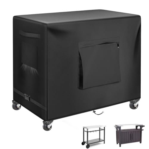 Kovshuiwe Outdoor Dining Table Cover, 60 Inch Rectangle Patio Dining Table Covers,Waterproof Outside Table Cover Furniture Covers - 60" L x 30" W x 35" H - color: Black, size: 60"L x 30"W x 35"H