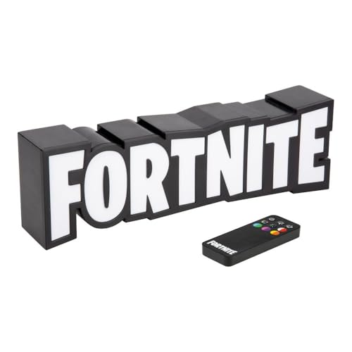 Paladone Fortnite RGB Colour-Changing Logo Light – Officially Licensed Gaming Lamp with Remote Control, Wall or Desk Display, USB Powered Décor for Gamers