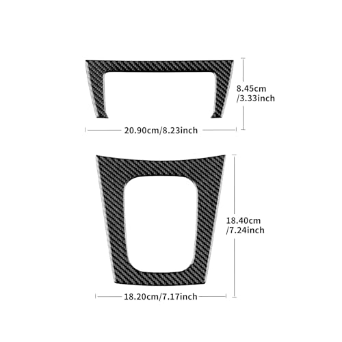 AIRSPEED for Subaru Impreza 2005 2006 2007 Gear Shift External Frame Cover Carbon Fiber Center Console Interior Trim Accessories, Black - color: Gear Shift External Frame Black