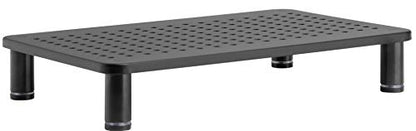 Husky Mounts Monitor Riser Laptop Stand, Adjustable Legs, Stackable, 14.5" x 9.25" x 3.25" Max Height, Matte Black Steel, 1 Stand - size: Single Pack