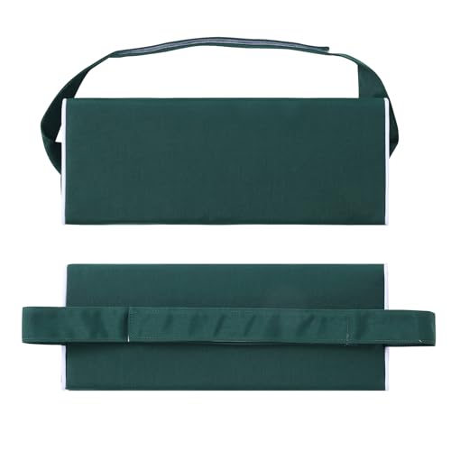 Enipate Outdoor Chaise Lounge Head Pillow, Pack of 2 Water Resistant Headrest Pillows with Elastic Band for Pool Patio Chairs - color: Green