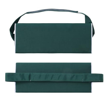 Enipate Outdoor Chaise Lounge Head Pillow, Pack of 2 Water Resistant Headrest Pillows with Elastic Band for Pool Patio Chairs - color: Green