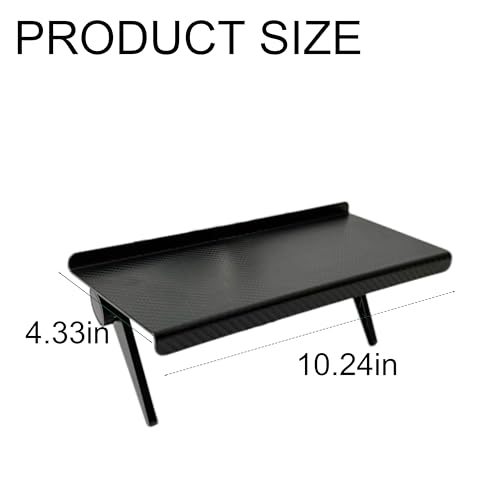 Speaker Mounts, 1 Pair Universal TV Shelf Brackets No Drilling Floating Shelves, Adjustable TV Top Shelf & Under TV Shelf Compatible with Universal Sound Bar, Space Saving Home Storage Organizer