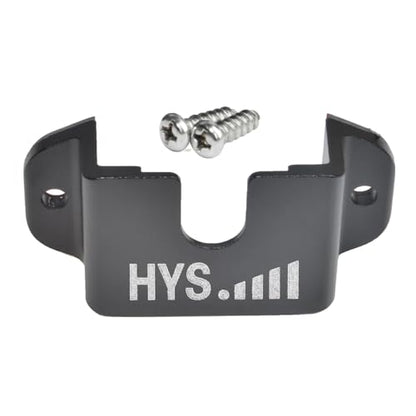 HYS Single Side Radio Car Mount, Universal Amateur CB Radio Microphone Mic Hanger Holder Mounting Kit with Screws for Handheld CB & VHF UHF Handheld Radios&Shoulder Speaker Mic(Black-1pc) - color: Black, size: 1 Piece