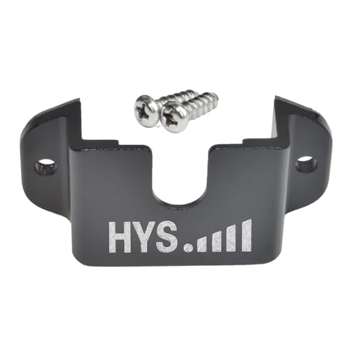 HYS Single Side Radio Car Mount, Universal Amateur CB Radio Microphone Mic Hanger Holder Mounting Kit with Screws for Handheld CB & VHF UHF Handheld Radios&Shoulder Speaker Mic(Black-1pc) - color: Black, size: 1 Piece