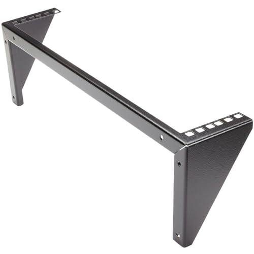StarTech 2U Vertical Wall-Mount Rack Bracket, 19in, 125lb, TAA (RK219WALLV) - size: 2U
