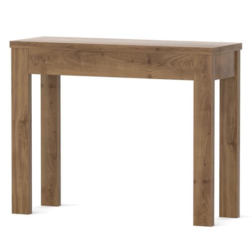 Armocity Console Table, Small Farmhouse Wood Entryway Table, Sofa Tables Narrow Long Behind Couch, Entry Table for Entrance, Hallway, Living Room, 32", Brown Oak - color: Brown Oak, size: 32"