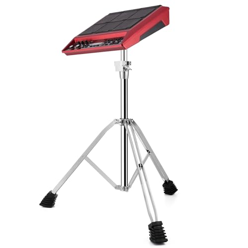 TENTOTEN Electronic Mounting Stand with Plate, Heavy Duty Double Braced Mounting Stand for Electronic Modules & Controller Multi Pads and Drum Pads