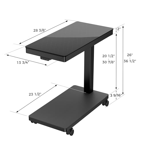 EUREKA ERGONOMIC Height Adjustable Computer Tower Stand, Illuminated Glass Panel PC Stand w/RGB Lights, 2-Tier CPU Holder Cart Under Desk, PC Floor Stand for Office Gaming, APP Control - color: Mix Color Pro