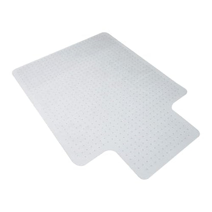 HON Office Chair Mat for Carpet, Clear Desk Mat with Extended Lip for Rolling Computer Chairs, Heavy Duty Vinyl Floor Protector for Low Pile Carpet, 36 x 48 in, Clear