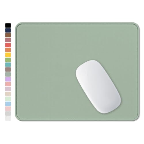 Hsurbtra Mouse Pad, Premium-Textured Square Mousepad 10.2 x 8.3 Inch, Stitched Edge Anti-Slip Waterproof Rubber Pretty Cute Computer Mat for Office Gaming Laptop Women Kids Bean Green - color: Bean Green, size: Square Mousepad (10.2" x 8.3")