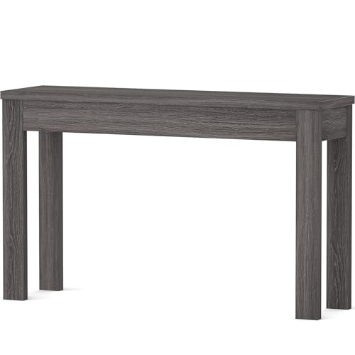 Armocity Console Table, 47" Farmhouse Wood Entryway Table, Sofa Tables Narrow Long Behind Couch, Entry Table for Entrance, Hallway, Living Room, Gray Walnut - color: Gray Walnut, size: 47"