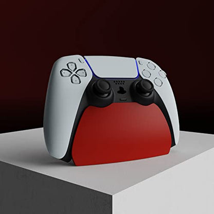 PlayVital Red Controller Display Stand for ps5, Gamepad Accessories Desk Holder for ps5 Controller with Rubber Pads - color: Red