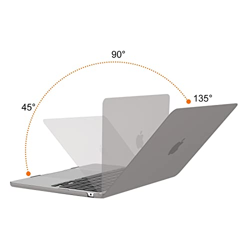 MOSISO Compatible with MacBook Air 13 inch Case M5 2026 M4 2025 M3 M2 2024-2022 A3449 A3240 A3113 A2681, Scratches-Resistant Protective Hard Shell for MacBook Air 13.6 inch Case, Gray - color: Gray