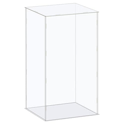 MECCANIXITY Acrylic Display Case Box Clear Dustproof Protection Showcase 8.3x6.3x16.1 Inch for Collectibles Display - size: 8.3x6.3x16.1 Inch