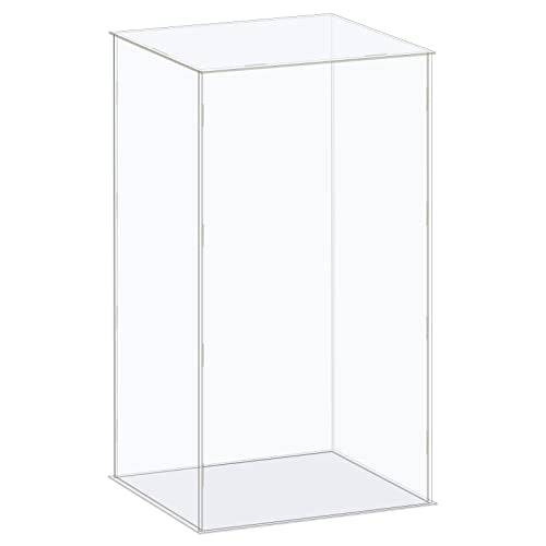 MECCANIXITY Acrylic Display Case Box Clear Dustproof Protection Showcase 8.3x6.3x16.1 Inch for Collectibles Display - size: 8.3x6.3x16.1 Inch