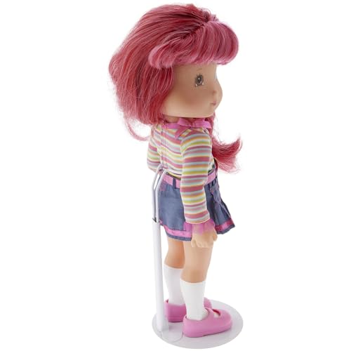Plymor DSP-70W White Adjustable Doll Stand, fits 12, 13, 14, 15, 16, and 17 inch Dolls or Action Figures, Waist is 2.25" - 2.75" wide, 6" - 8" around - color: White