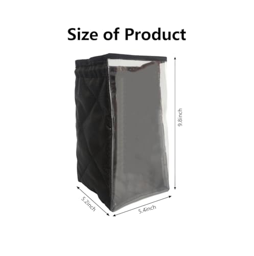 Power Wheelchair Joystick Protector Cover, 10x5Inch Waterproof Electric Wheelchair Control Panel Cover, Universal Controller Handle Cap (Black)