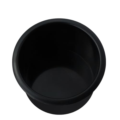 Dnyta 2Pcs 3.8" x 2.6" Black Plastic Cup Holder Insert, Sofa Recliner Car Seat Cups Holder Replacement, Poker Table Cup Holders, for Table, Sofa, Boats, Truck, Car - color: 2pcs, Black, size: 3.8" x 2.6", Bottom U-shaped groove