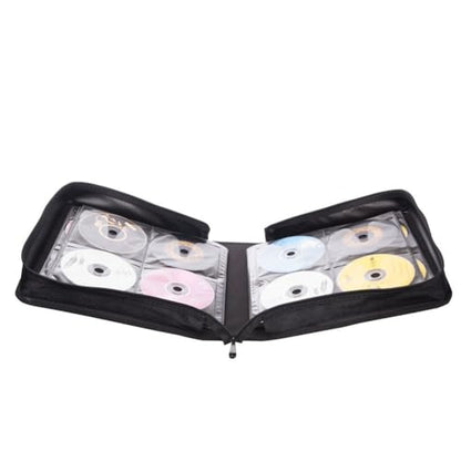 256 Capacity CD/DVD case Wallet, Storage,Holder,Booklet （Black） - color: 256 Black