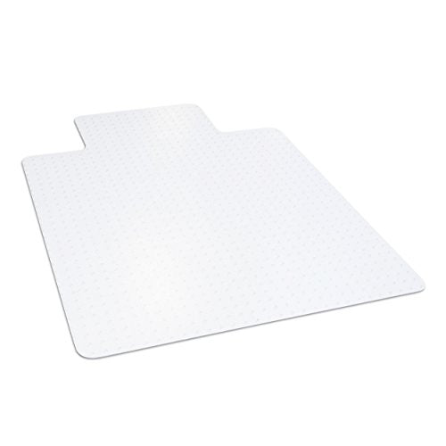 Dimex Office Chair Mat for Low Pile Carpet with Lip, 36" x 48", Clear - size: 36 x 48